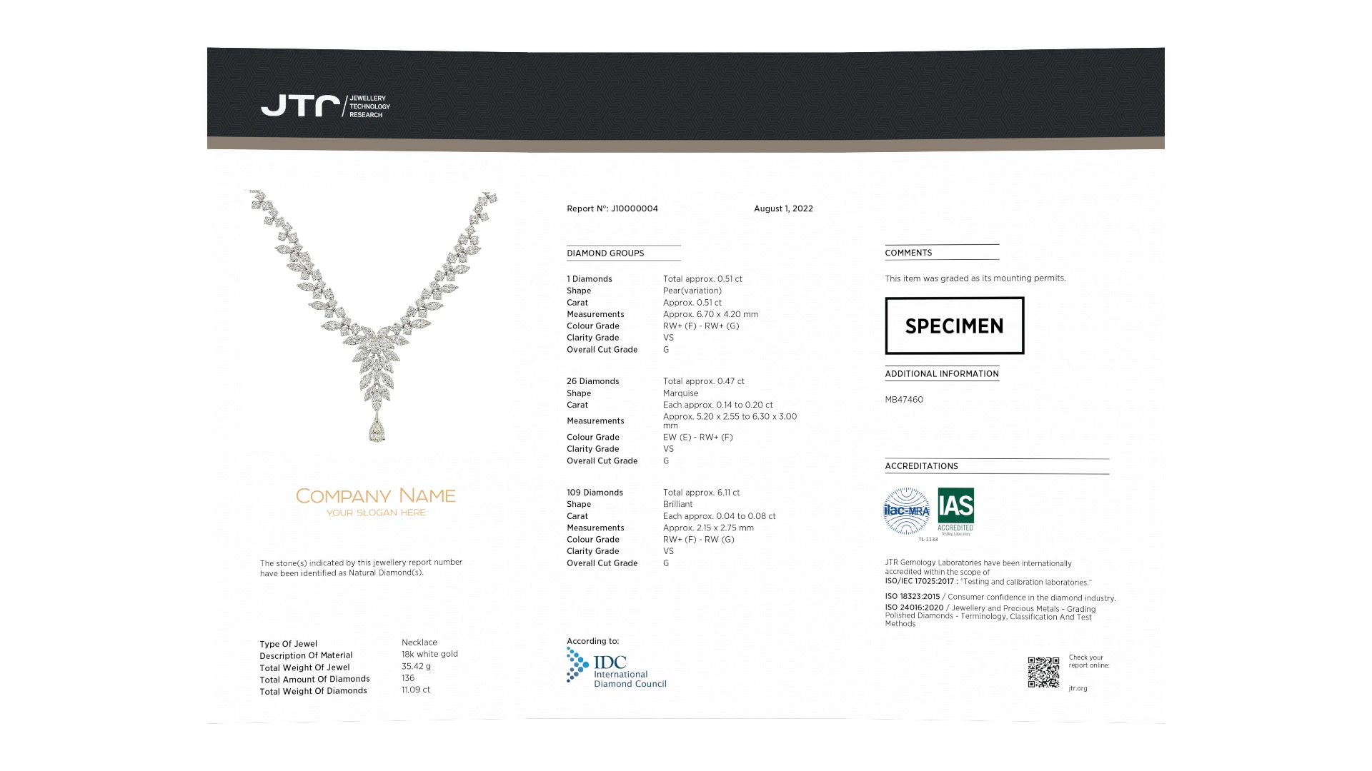 Natural Jewellery Report, unfolded