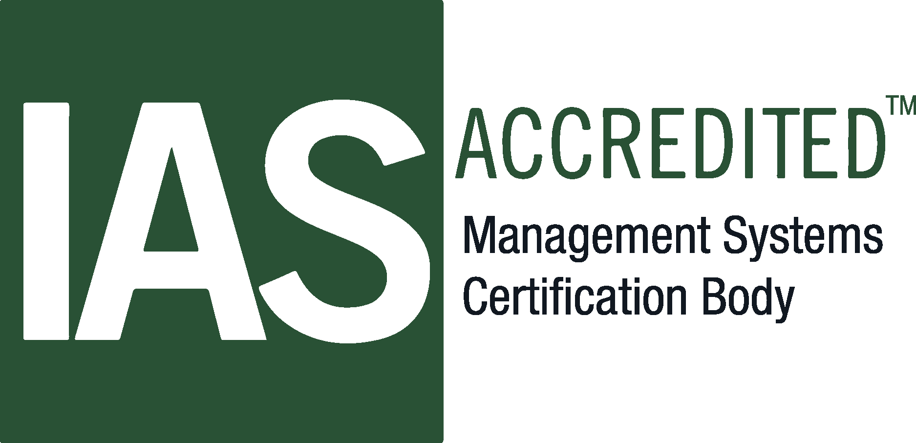 IAS Accredited — Management Systems Certification Body